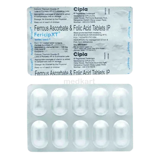 fericip xt tablet 10's